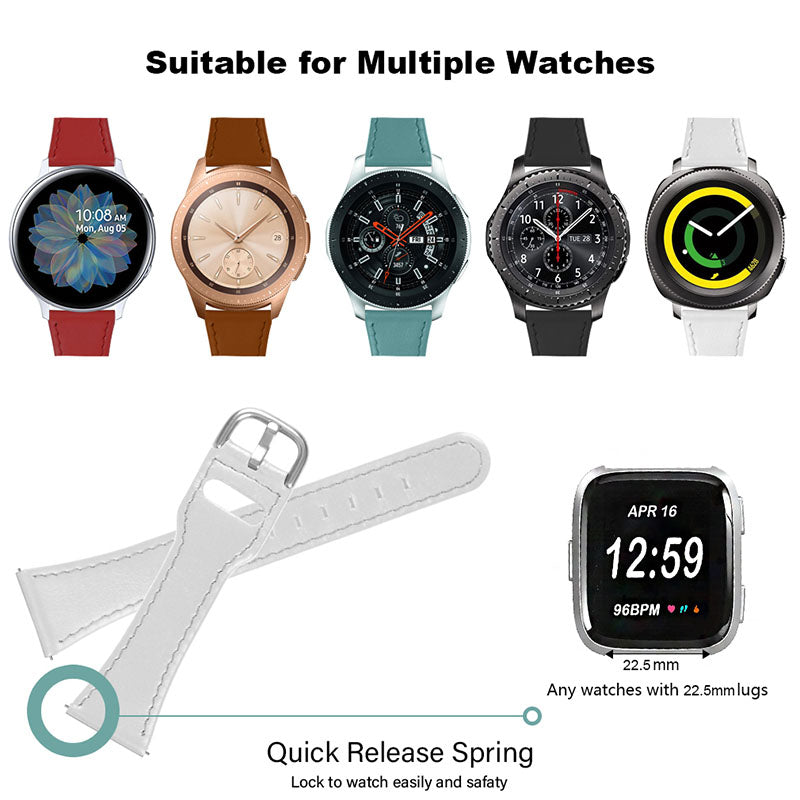 Cowhide Genuine Leather Watch Band Stainless Steel Buckle Wrist Strap for Fitbit Versa 2 Fitbit Versa Fitbit Versa Lite Fitbit Versa SE Cowhide Genuine Leather Watch Band Stainless Steel Buckle Wrist Strap for Fitbit Versa 2 Fitbit Versa Fitbit Versa Lite Fitbit Versa SE